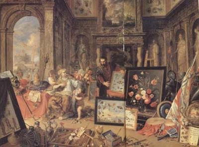Jan Van Kessel Europe (centre panel) (mk14) France oil painting art